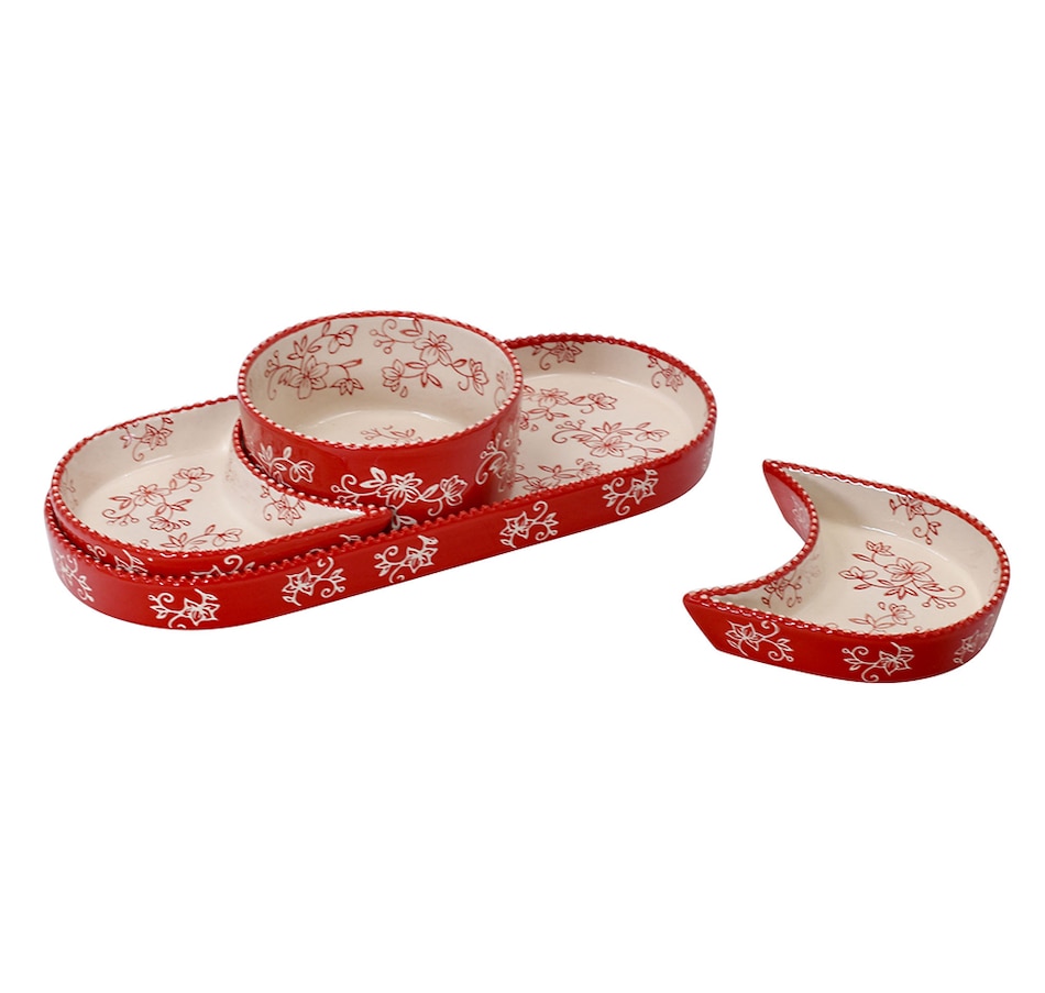 Image 237131_FLRED.jpg, Product 237-131 / Price $34.99, temp-tations 4 Piece Appetizer Set from temp-tations on TSC.ca's Kitchen department