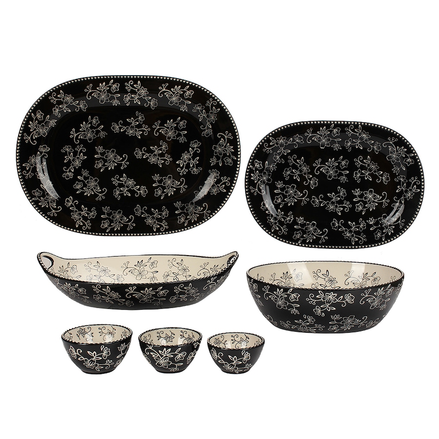 Image 237134_FLBLK.jpg, Product 237-134 / Price $57.88, temp-tations 7 Piece Serving Set  from temp-tations on TSC.ca's Kitchen department
