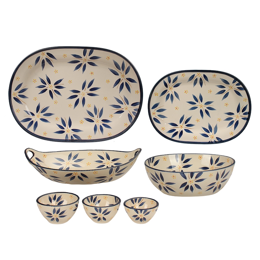 Image 237134_OWBLU.jpg, Product 237-134 / Price $57.88, temp-tations 7 Piece Serving Set  from temp-tations on TSC.ca's Kitchen department