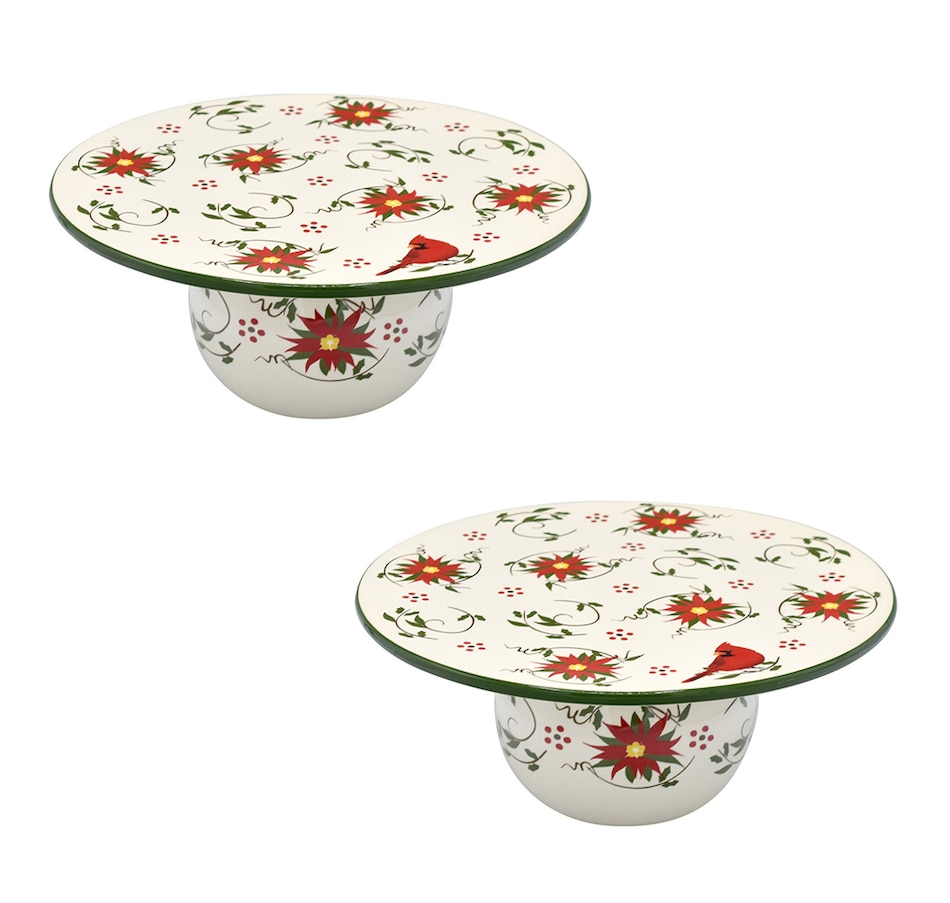 Image 237139_CDN.jpg, Product 237-139 / Price $28.88, temp-tations Special Edition Holiday Cake Plates (set of 2) from temp-tations on TSC.ca's Kitchen department