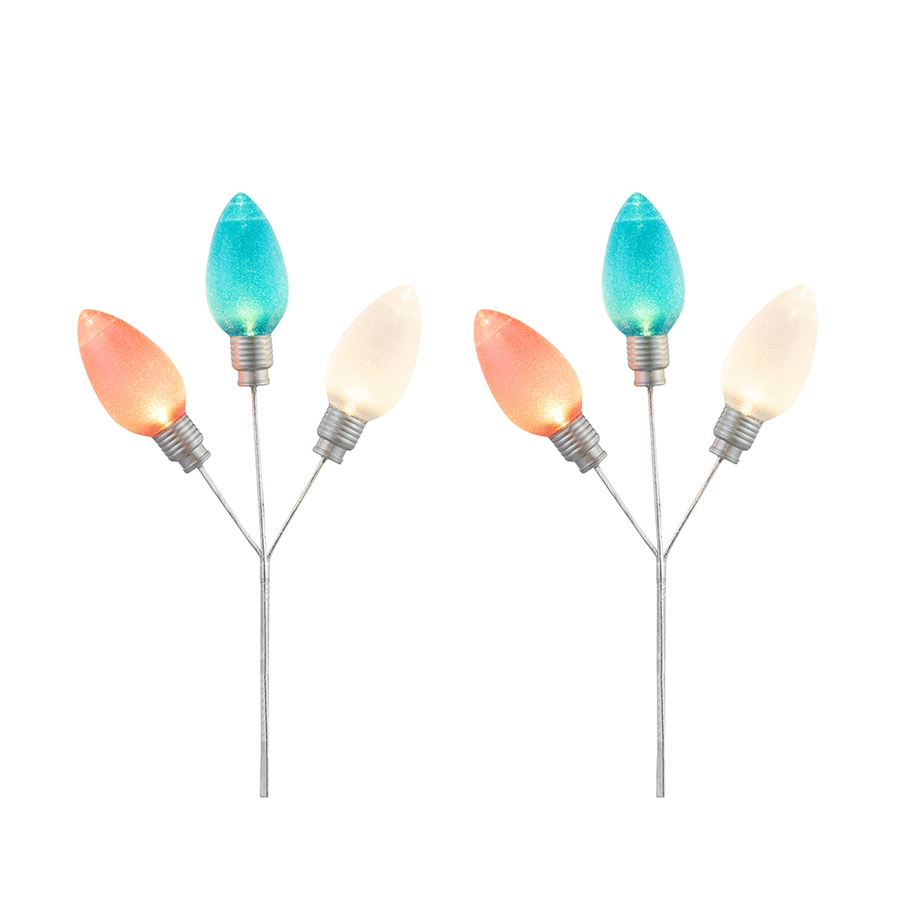 Image 237183_MTI.jpg, Product 237-183 / Price $19.33, Mr. Christmas C9 Bulb Tree Pick (2-Pack) from Mr. Christmas on TSC.ca's Home & Garden department
