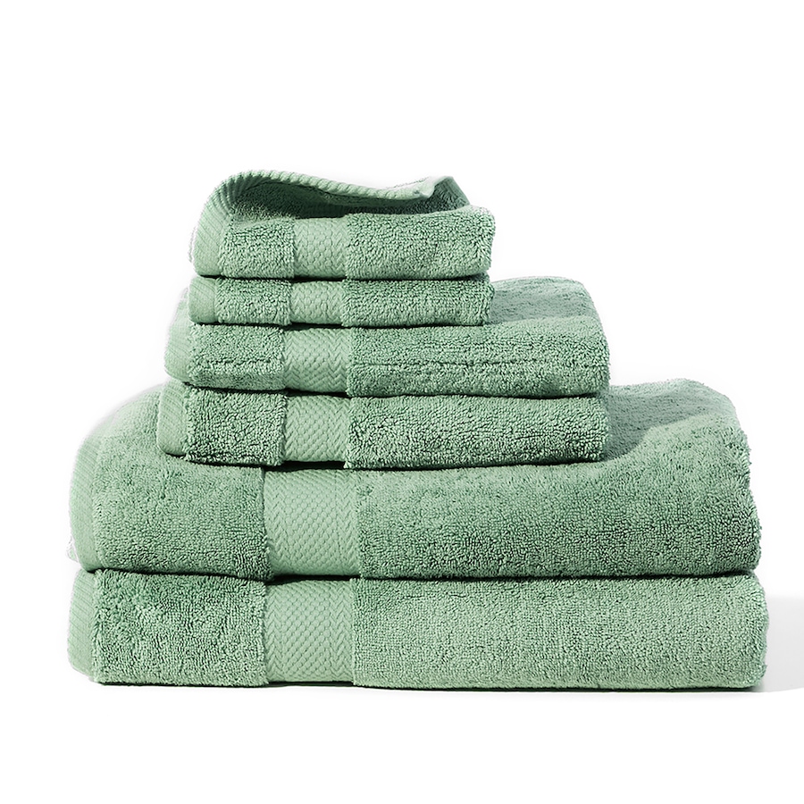 Image 237322_GRN.jpg, Product 237-322 / Price $79.99, Home Suite Luxury 650gsm Neo Twist 6-Piece Towel Set from Home Suite on TSC.ca's Home & Garden department