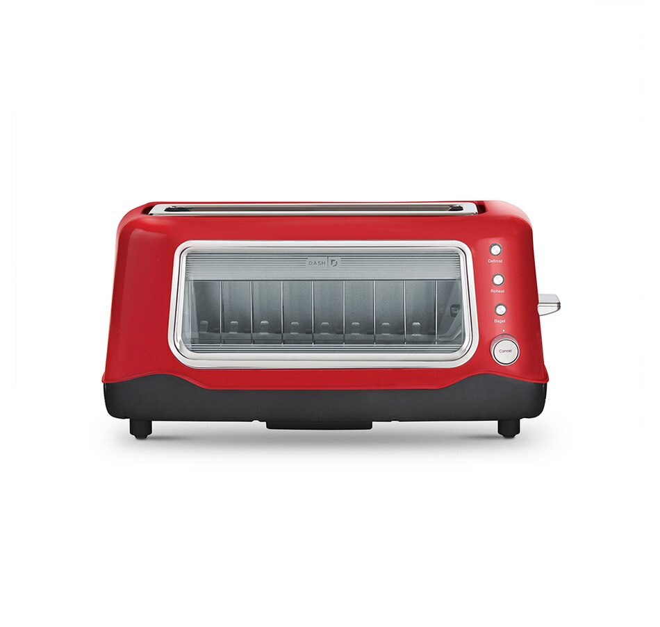 Image 237346_RED.jpg, Product 237-346 / Price $69.99, Dash Clear View Toaster from Dash Kitchen on TSC.ca's Kitchen department