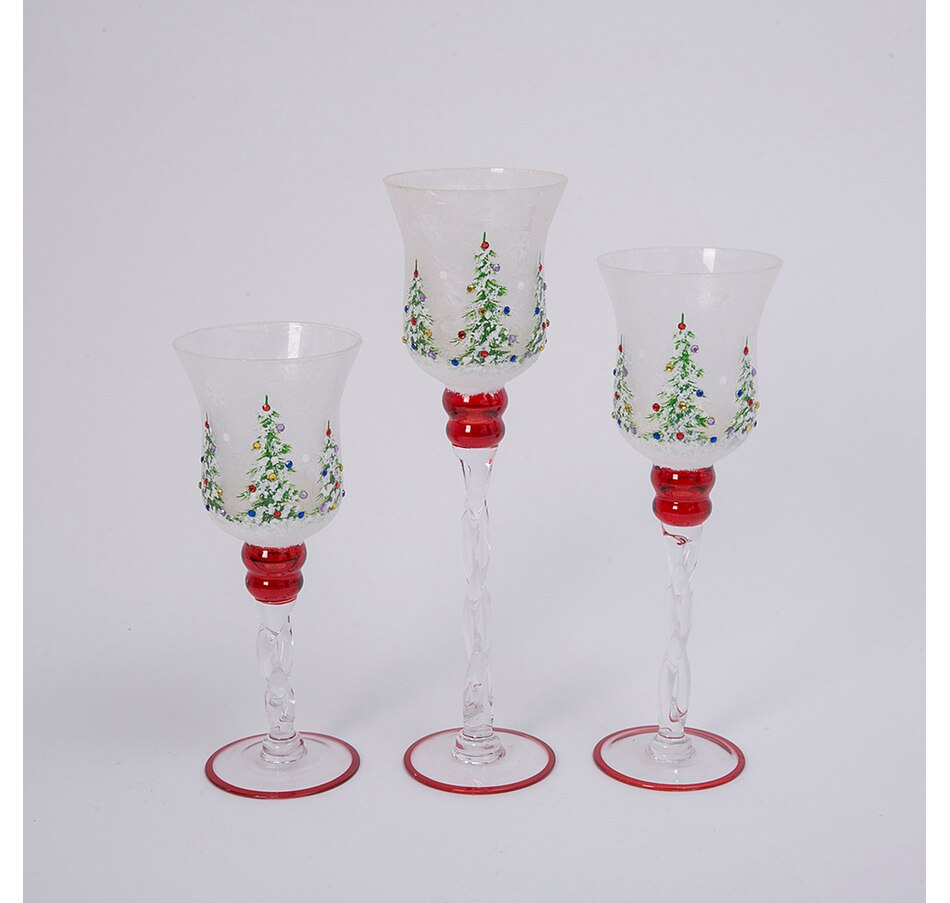Image 237368.jpg, Product 237-368 / Price $24.33, Holiday Memories Holiday Glass Goblets (set of 3) from Holiday Memories on TSC.ca's Home & Garden department