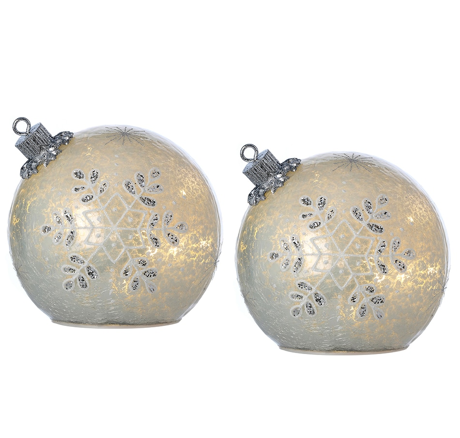 Image 237374_WHT.jpg, Product 237-374 / Price $59.99, Holiday Memories LED Tabletop Ornaments (set of 2) from Holiday Memories on TSC.ca's Home & Garden department