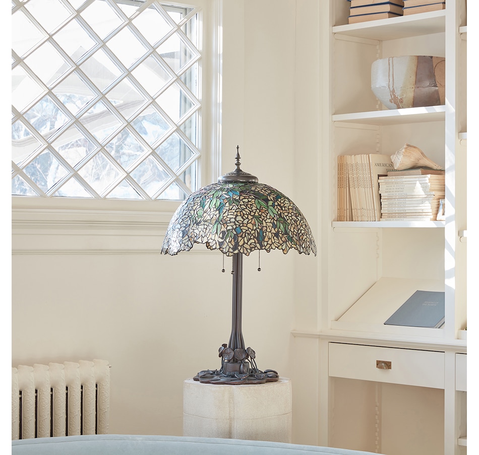 Image 237430_ALTMORE8.jpg, Product 237-430 / Price $1,849.99, Tiffany Style Laburnum Stained Glass Table Lamp from Tiffany Style Lighting on TSC.ca's Home & Garden department