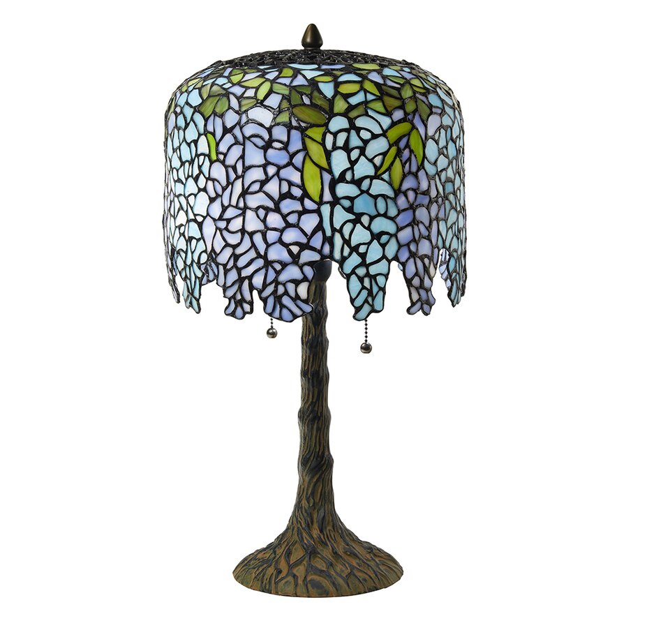 Image 237431.jpg, Product 237-431 / Price $899.99, Tiffany Style Wisteria Stained Glass Table Lamp from Tiffany Style Lighting on TSC.ca's Home & Garden department