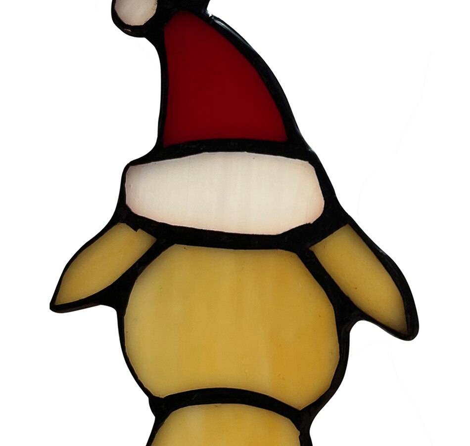 Image 237439_ALTMORE6.jpg, Product 237-439 / Price $39.88, Tiffany Style Holiday Puppies 5.5" Stained Glass Window Panel (2-pack) from Tiffany Style Lighting on TSC.ca's Home & Garden department