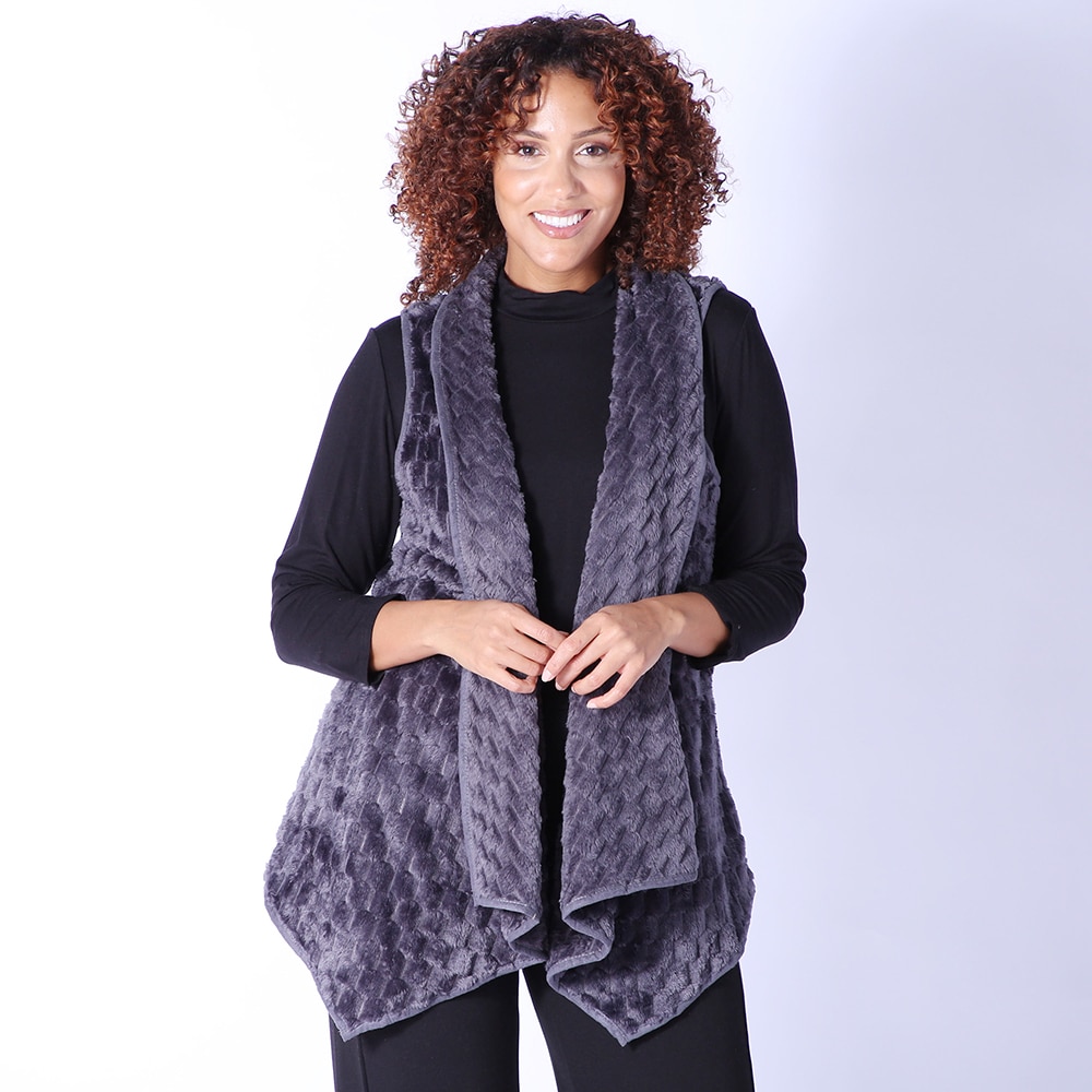 Clothing & Shoes - Tops - Vests - Guillaume Home Knitted Faux Fur