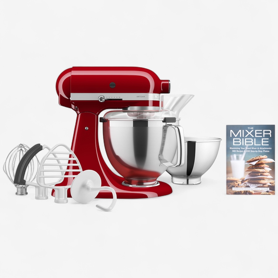 Image 237478_EMRD.jpg, Product 237-478 / Price $572.98, KitchenAid 5-Quart Stand Mixer Bundle with Mixer Bible (4th edition) from KitchenAid on TSC.ca's Kitchen department