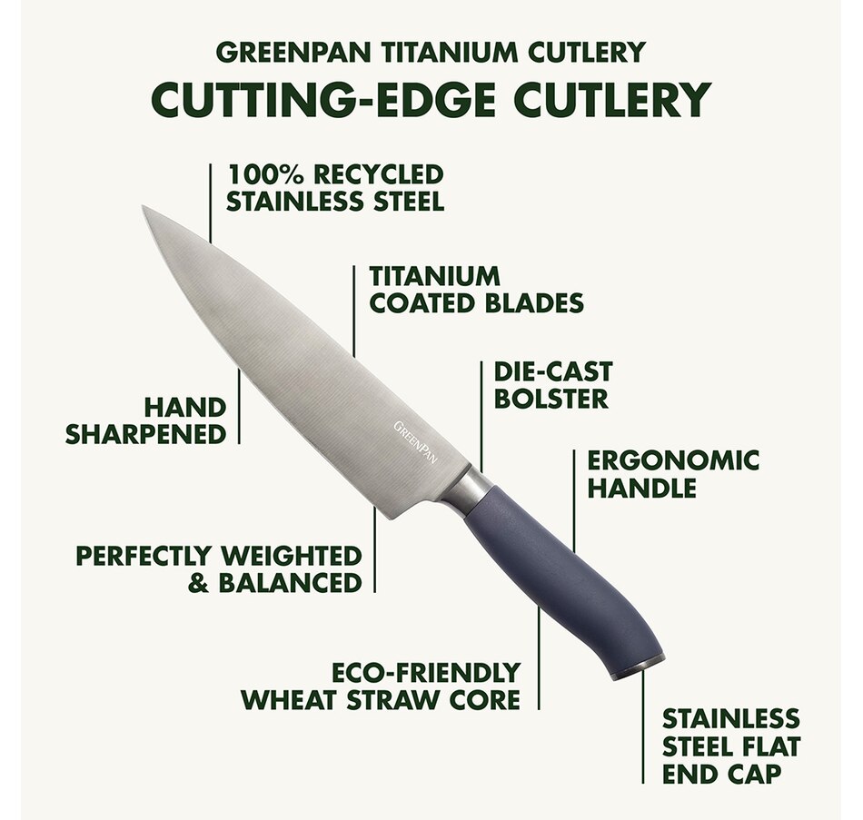 Kitchen - Knives & Cutting Boards - Knife Sets - GreenPan 16-Piece Titanium  Knife Block Set - Online Shopping for Canadians