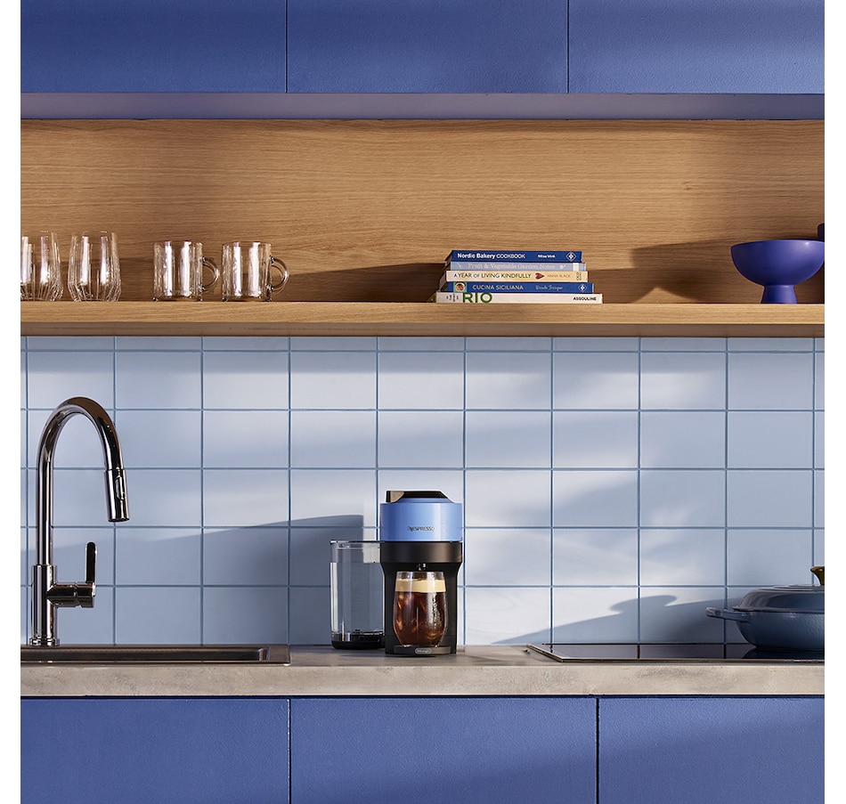 Image 237510_ALTMORE6.jpg, Product 237-510 / Price $169.00, Nespresso Vertuo Pop+ Coffee and Espresso Machine by De'Longhi (Pacific Blue) from Nespresso on TSC.ca's Kitchen department