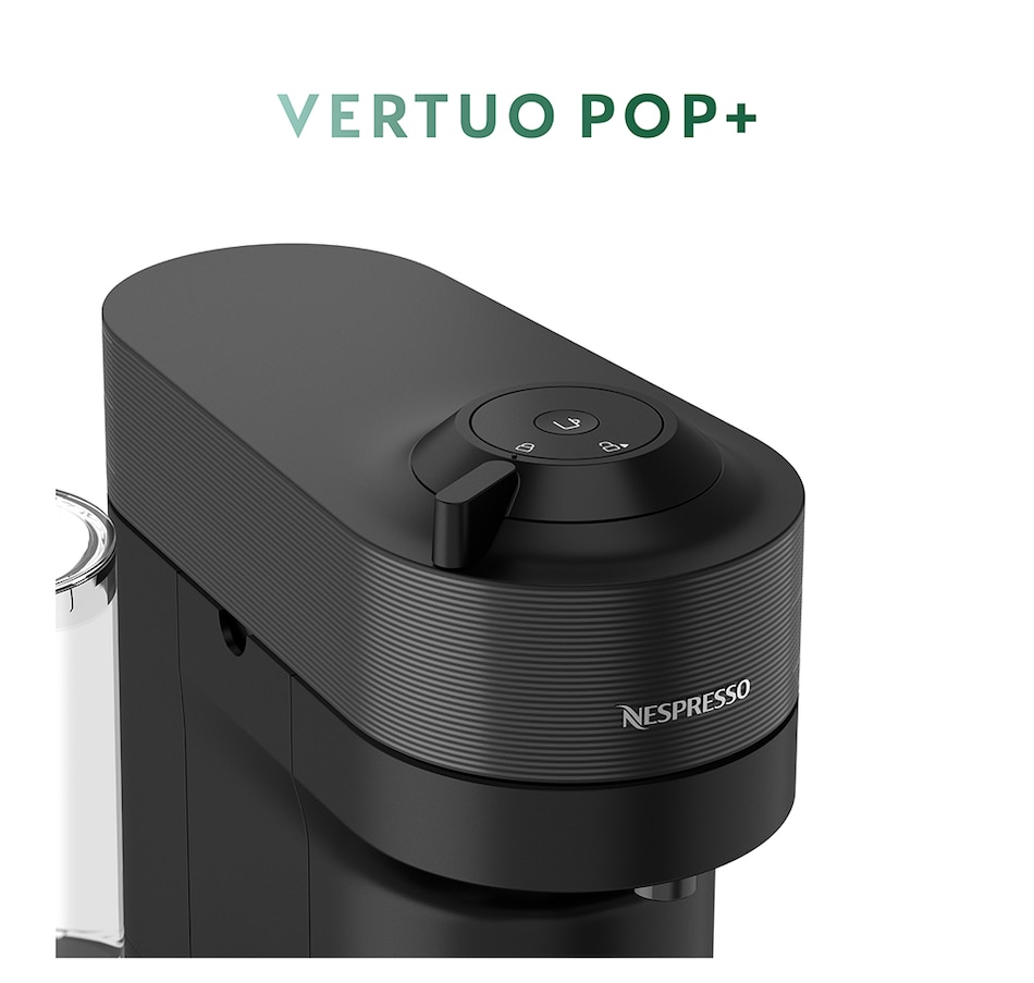 Image 237512_ALTMORE5.jpg, Product 237-512 / Price $239.00, Nespresso Vertuo Pop+ Coffee and Espresso Machine with Aeroccino by De'Longhi (Liquorice Black) from Nespresso on TSC.ca's Kitchen department