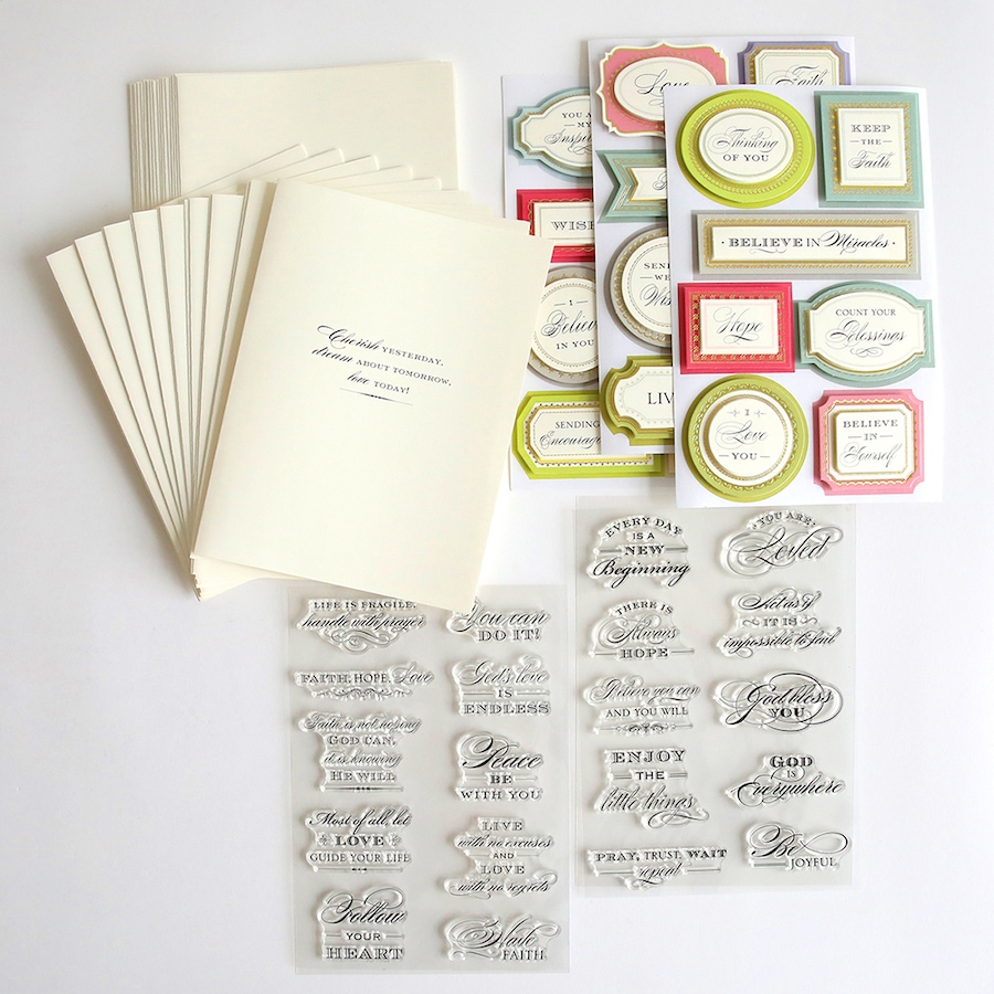 Image 237539.jpg, Product 237-539 / Price $49.99, Anna Griffin Inspirational Expressions Sentiment Stickers, Stamps and Inserts from Anna Griffin on TSC.ca's Toys & Hobbies department