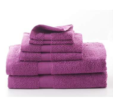 Home Suite Essentials Quick-Dry 450 GSM Cotton Waffle 6-Piece Towel Set