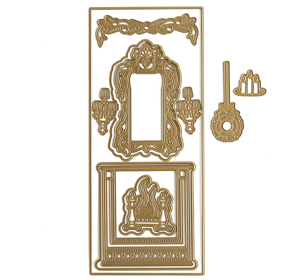Image 237612.jpg, Product 237-612 / Price $14.33, Anna Griffin Slimline 3D Mantel and Fireplace Dies from Anna Griffin on TSC.ca's Toys & Hobbies department