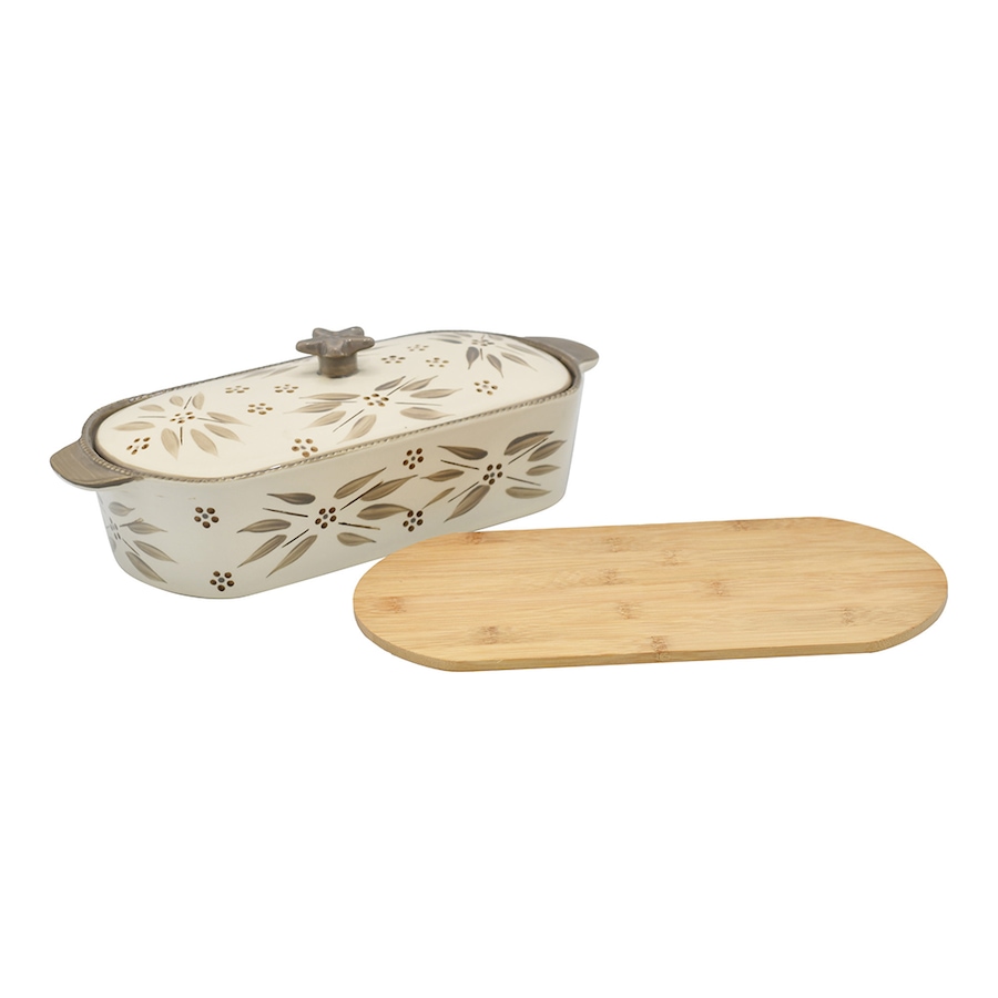 Image 237653_OWTPE.jpg, Product 237-653 / Price $44.99, temp-tations 2 Quart Squoval Baking Dish With Lid And Bamboo Trivet from temp-tations on TSC.ca's Kitchen department