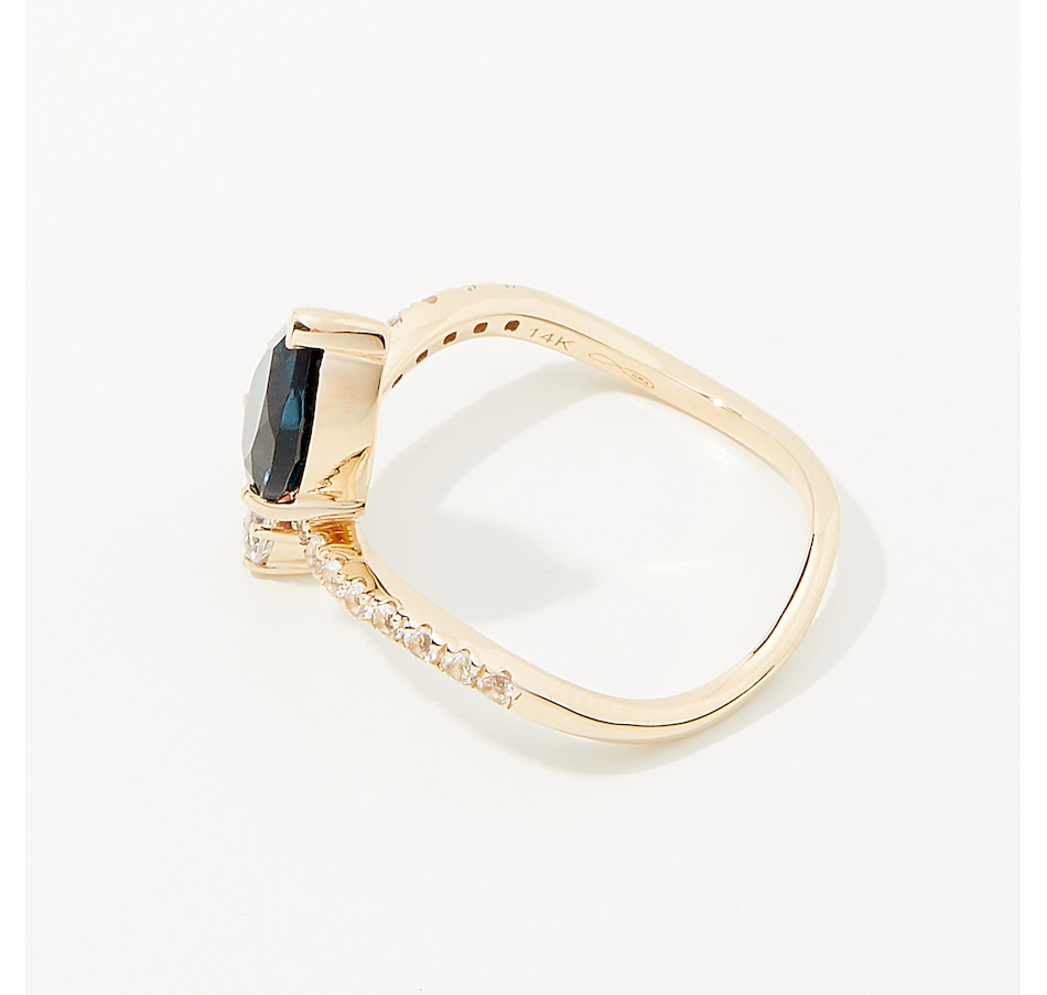 Image 237679_ALTMORE1.jpg, Product 237-679 / Price $499.33, Graziela Gems 14K Yellow Gold Gemstone and White Topaz Ring from Graziela Gems on TSC.ca's Jewellery department