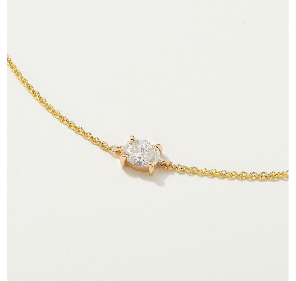 Image 237683_ALTMORE1.jpg, Product 237-683 / Price $999.33, Graziela Gems 14K Gold 0.25 av. ctw Oval Diamond Adjustable Bracelet from Graziela Gems on TSC.ca's Jewellery department