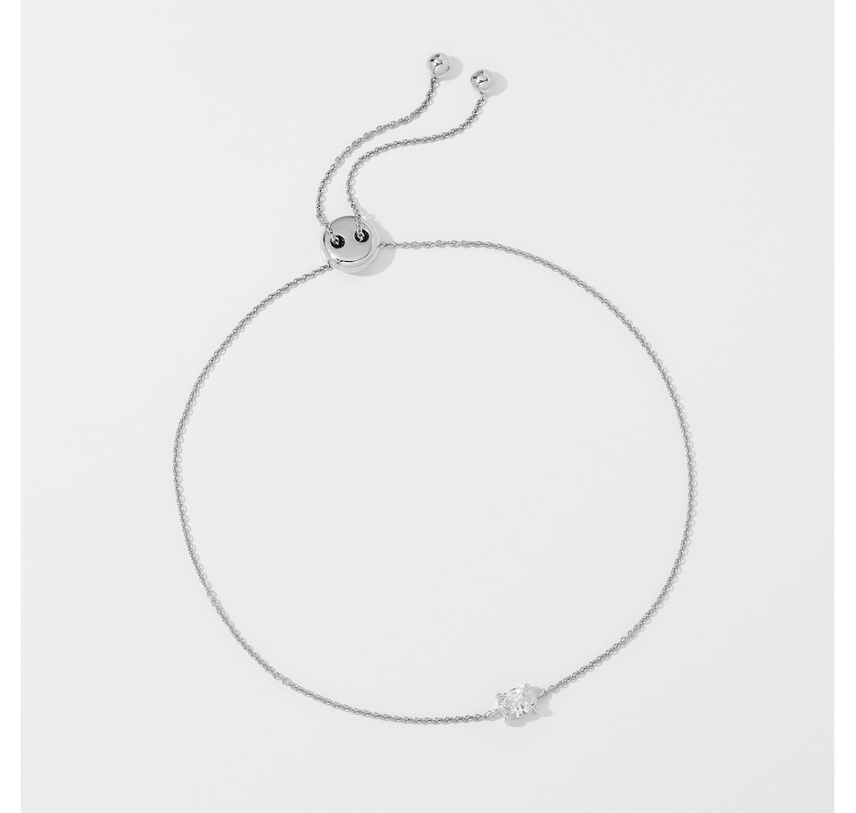 Graziela Gems 14K Gold 0.25 av. ctw Oval Diamond Adjustable Bracelet