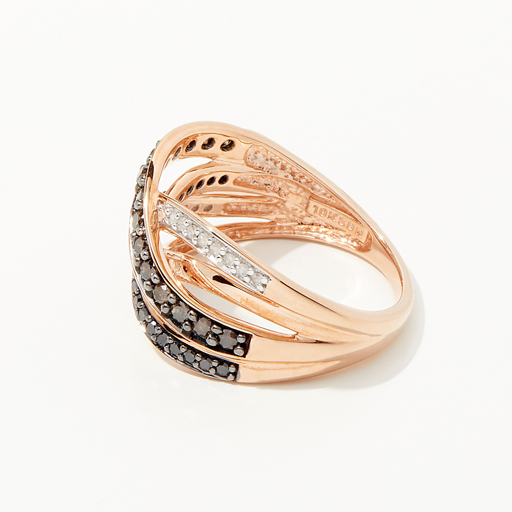 Jewellery Rings 10K Rose Gold 0 50 Av Ctw Multi Colour Diamond   237694 ALTMORE1 