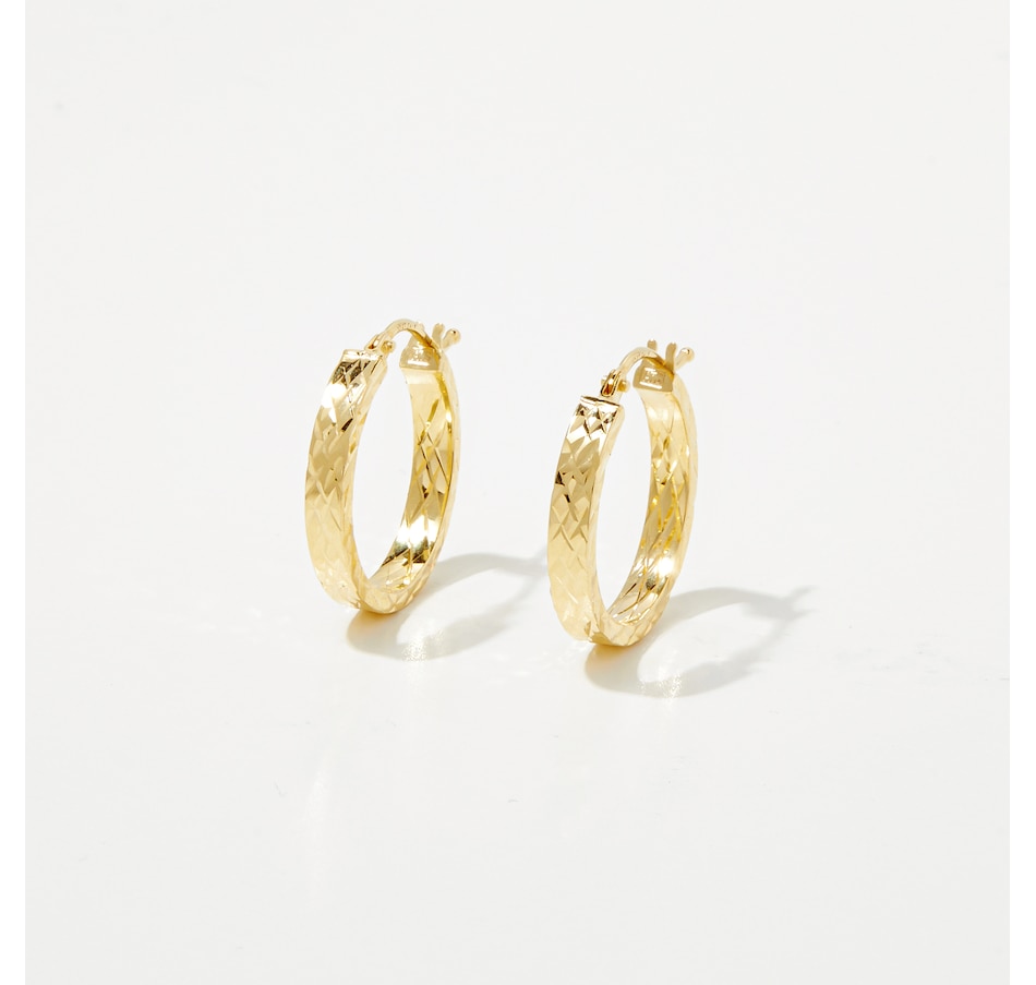 Jewellery - Earrings - Hoop & Huggie Earrings - Trugold 10K Yellow Gold ...