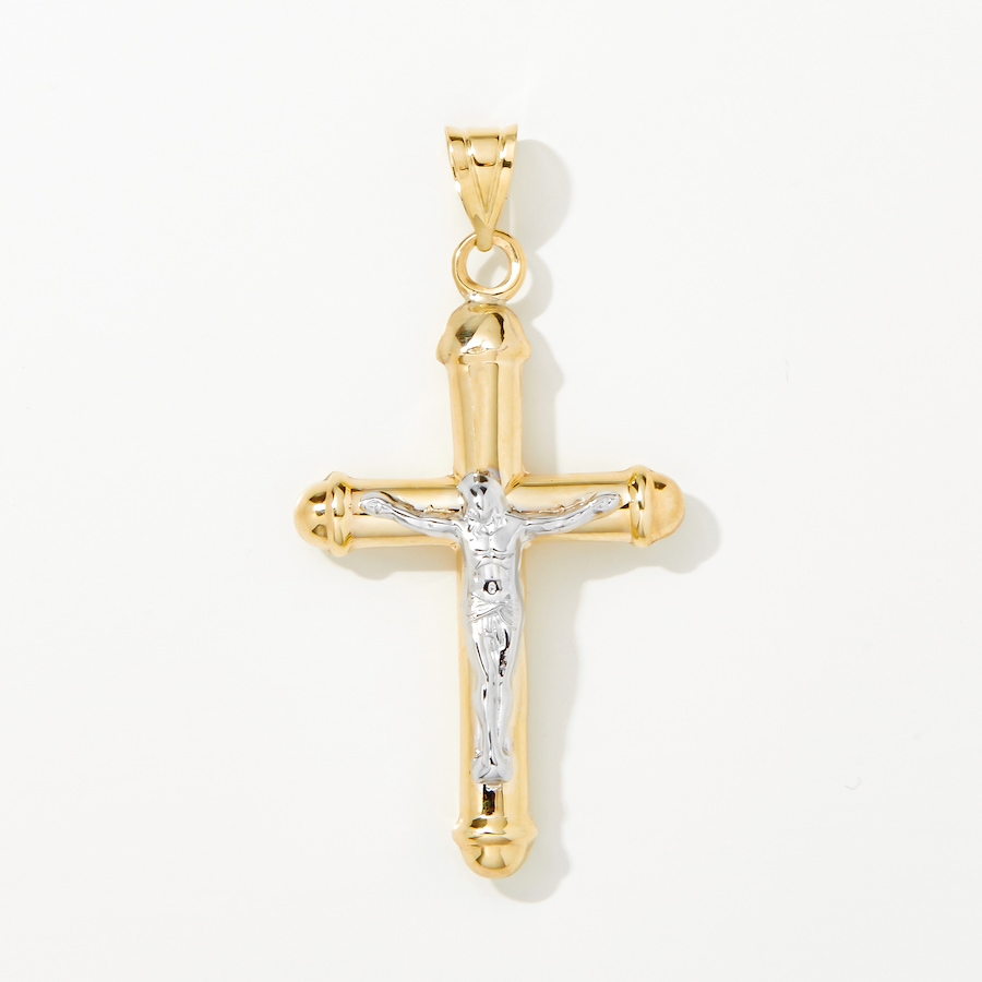 Image 237741.jpg, Product 237-741 / Price $159.88, Trugold 10K Two-Tone Crucifix Pendant from TruGold on TSC.ca's Jewellery department