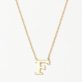 Trugold Yellow Gold Initial Pendant