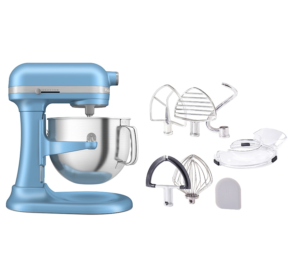 Image 237763_BLUVL.jpg, Product 237-763 / Price $724.99, KitchenAid 7-Quart Premium Bowl-Lift Stand Mixer with The Mixer Bible (fourth edition) from KitchenAid on TSC.ca's Kitchen department