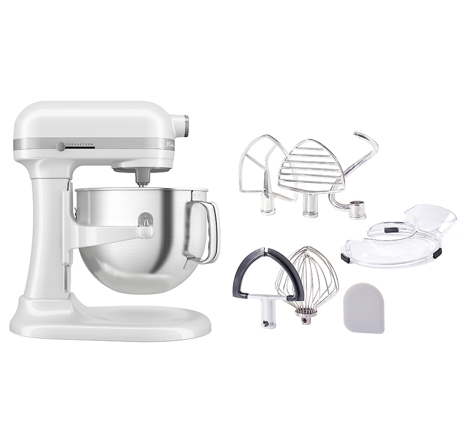 Image 237763_WHT.jpg, Product 237-763 / Price $724.99, KitchenAid 7-Quart Premium Bowl-Lift Stand Mixer with The Mixer Bible (fourth edition) from KitchenAid on TSC.ca's Kitchen department