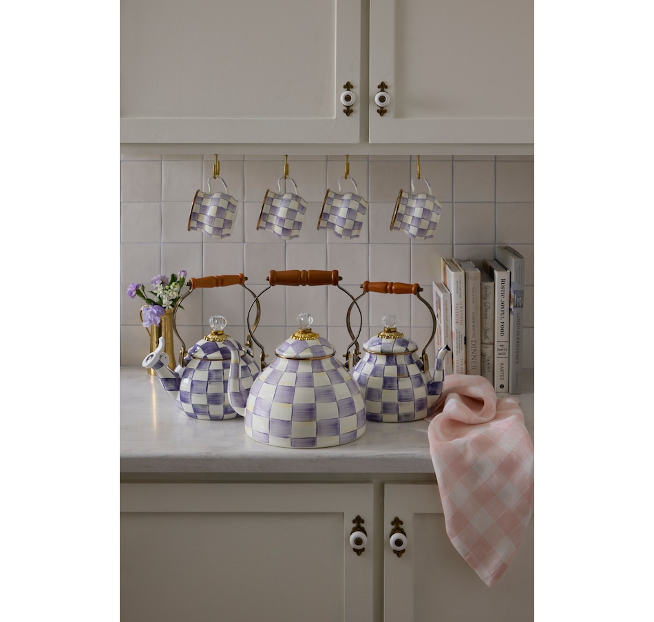Image 237766_ALTMORE11.jpg, Product 237-766 / Price $185.00 - $240.00, MacKenzie-Childs Hand-Decorated Enamel Tea Kettle from MacKenzie Childs on TSC.ca's Kitchen department