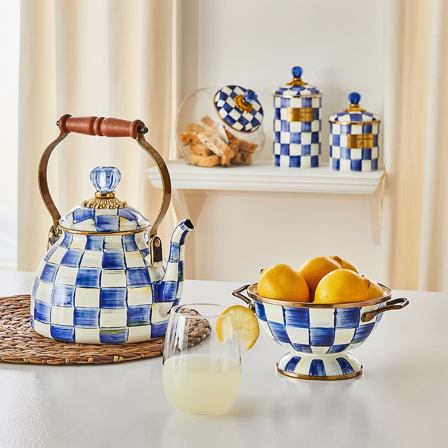 Image 237766_ALTMORE6.jpg, Product 237-766 / Price $209.00 - $249.00, MacKenzie-Childs Hand-Decorated Enamel Tea Kettle from MacKenzie Childs on TSC.ca's Kitchen department