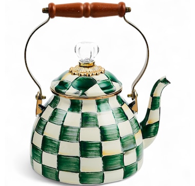 MacKenzie-Childs Hand-Decorated Enamel Tea Kettle