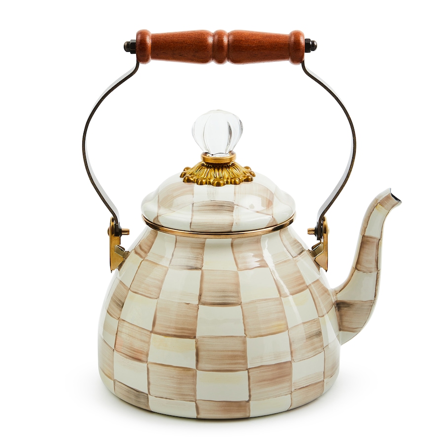 Image 237766_MOCCK.jpg, Product 237-766 / Price $209.00 - $249.00, MacKenzie-Childs Hand-Decorated Enamel Tea Kettle from MacKenzie Childs on TSC.ca's Kitchen department