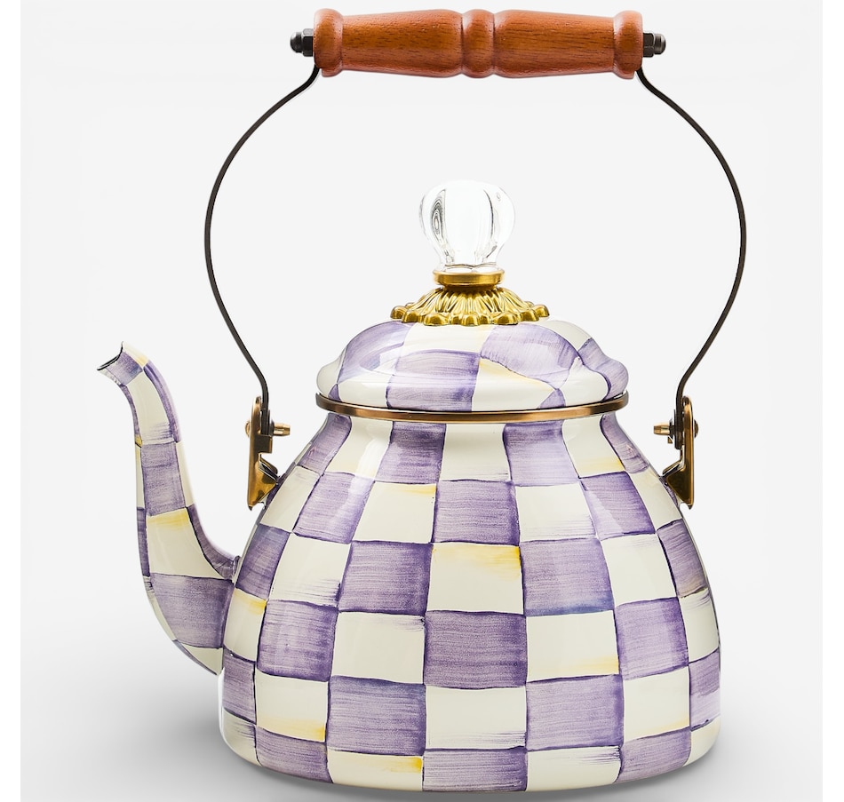 Image 237766_VIOCK.jpg, Product 237-766 / Price $185.00 - $240.00, MacKenzie-Childs Hand-Decorated Enamel Tea Kettle from MacKenzie Childs on TSC.ca's Kitchen department