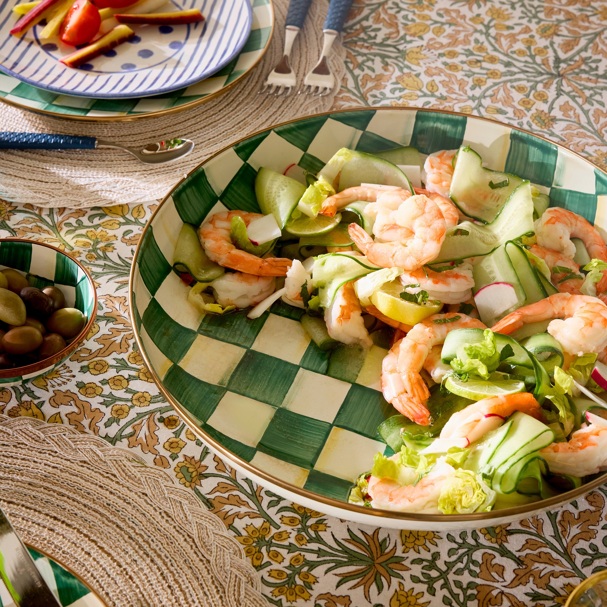 MacKenzie-Childs Hand Decorated Enamel Abundant Bowl - TSC.ca