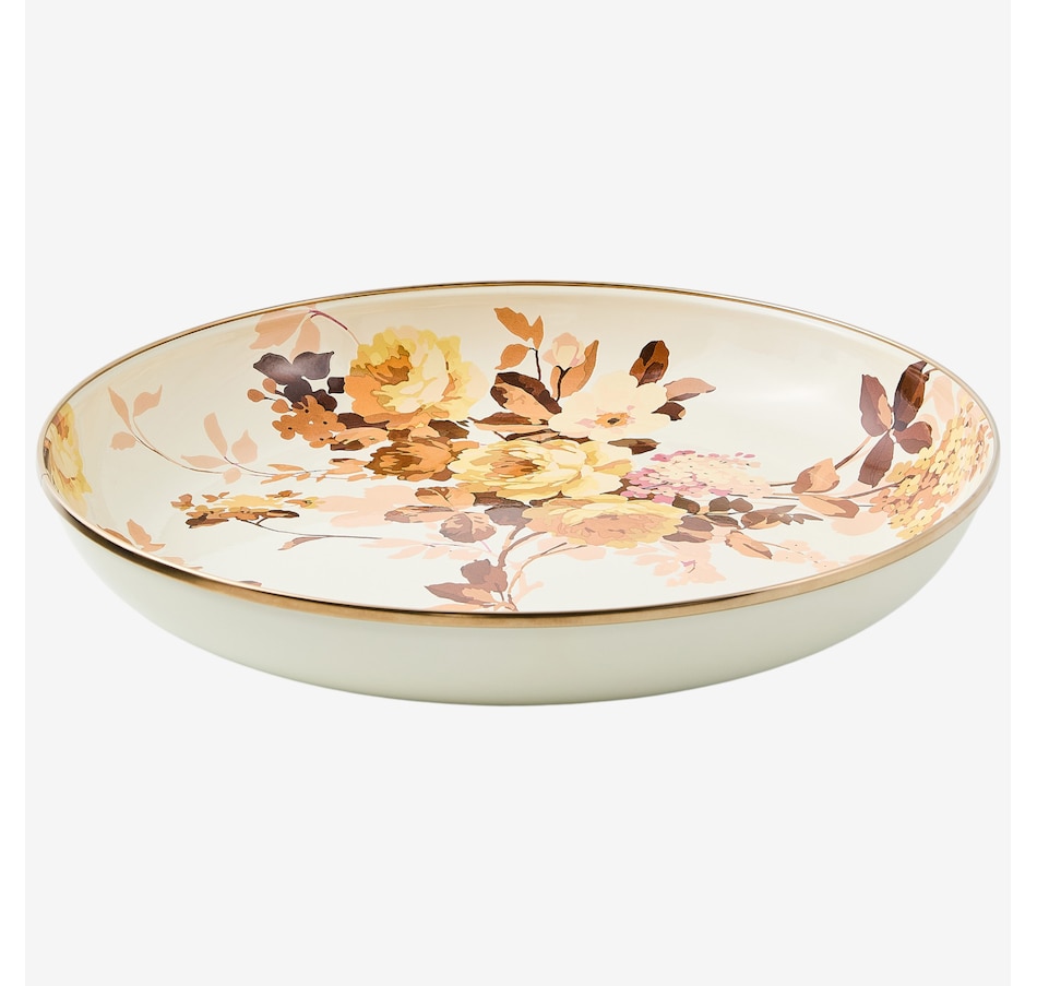 Image 237770_WLRS.jpg, Product 237-770 / Price $125.00, MacKenzie-Childs Hand Decorated Enamel Abundant Bowl from MacKenzie Childs on TSC.ca's Kitchen department
