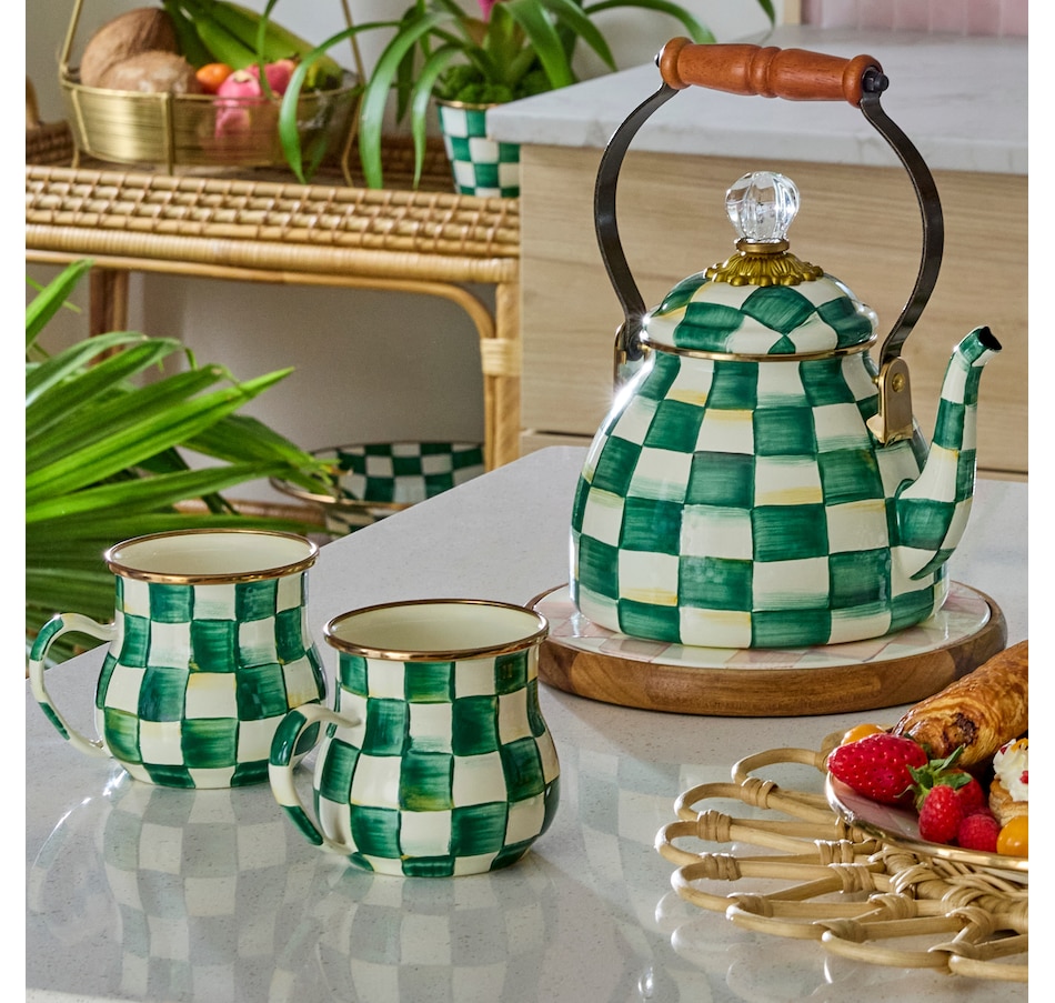 Image 237771_ALTMORE1.jpg, Product 237-771 / Price $269.00, MacKenzie-Childs Hand Decorated Enamel Mugs - Set of 4 from MacKenzie Childs on TSC.ca's Kitchen department