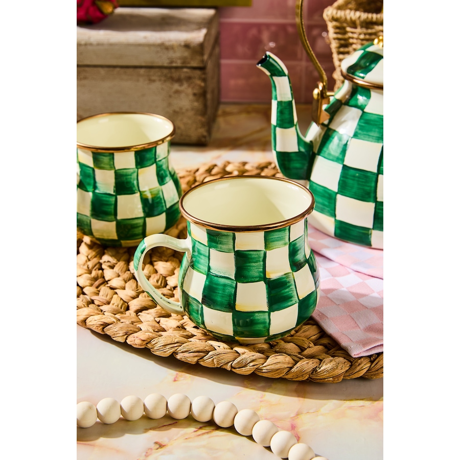 Image 237771_ALTMORE2.jpg, Product 237-771 / Price $332.00, MacKenzie-Childs Hand Decorated Enamel Mugs - Set of 4 from MacKenzie Childs on TSC.ca's Kitchen department