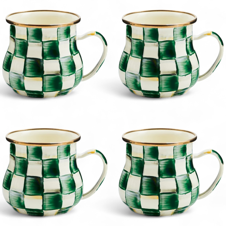Image 237771_EMECK.jpg, Product 237-771 / Price $332.00, MacKenzie-Childs Hand Decorated Enamel Mugs - Set of 4 from MacKenzie Childs on TSC.ca's Kitchen department