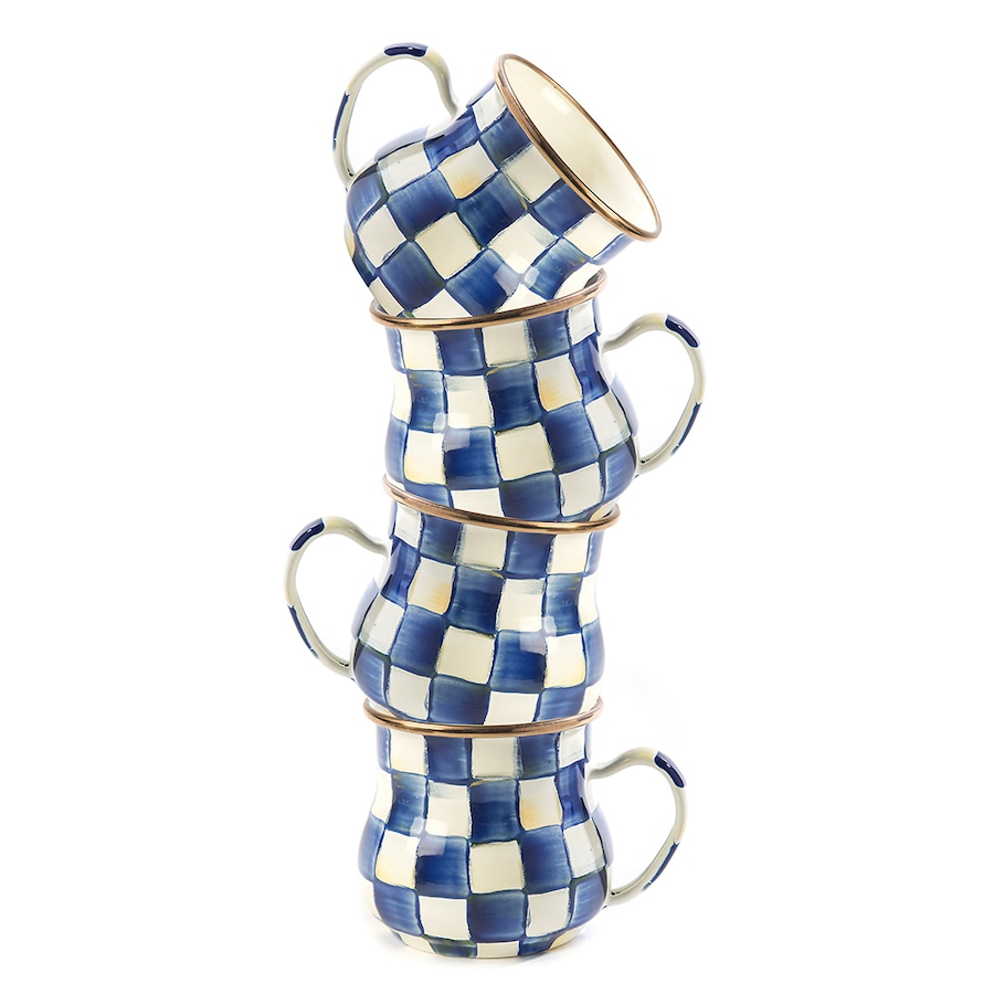 Image 237771_RYLCK.jpg, Product 237-771 / Price $332.00, MacKenzie-Childs Hand Decorated Enamel Mugs - Set of 4 from MacKenzie Childs on TSC.ca's Kitchen department