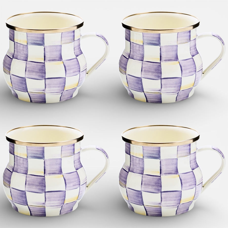 Image 237771_VIOCK.jpg, Product 237-771 / Price $332.00, MacKenzie-Childs Hand Decorated Enamel Mugs - Set of 4 from MacKenzie Childs on TSC.ca's Kitchen department