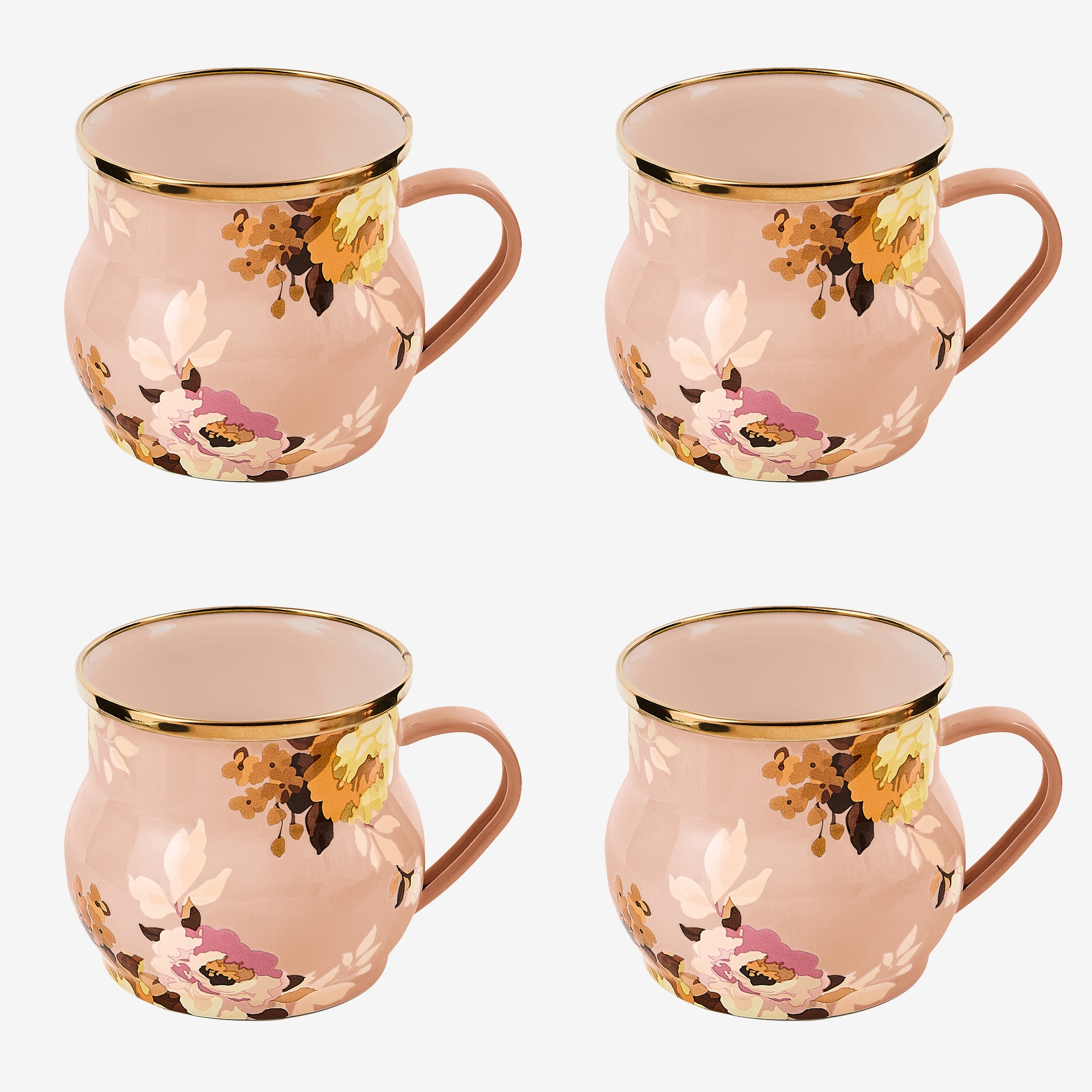 MacKenzie-Childs Hand Decorated Enamel Mugs - Set of 4 - TSC.ca