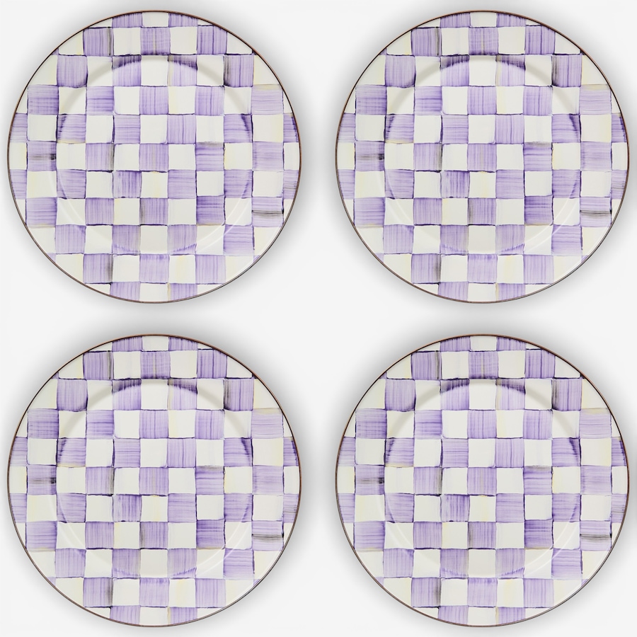 Image 237773_VIOCK.jpg, Product 237-773 / Price $420.00, MacKenzie-Childs Hand Decorated Chargers - Set of 4 from MacKenzie Childs on TSC.ca's Kitchen department