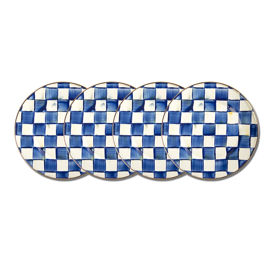 Image 237774_RYLCK.jpg, Product 237-774 / Price $319.00, MacKenzie-Childs Hand Decorated Enamel Dinner Plates - Set of 4 from MacKenzie Childs on TSC.ca's Kitchen department