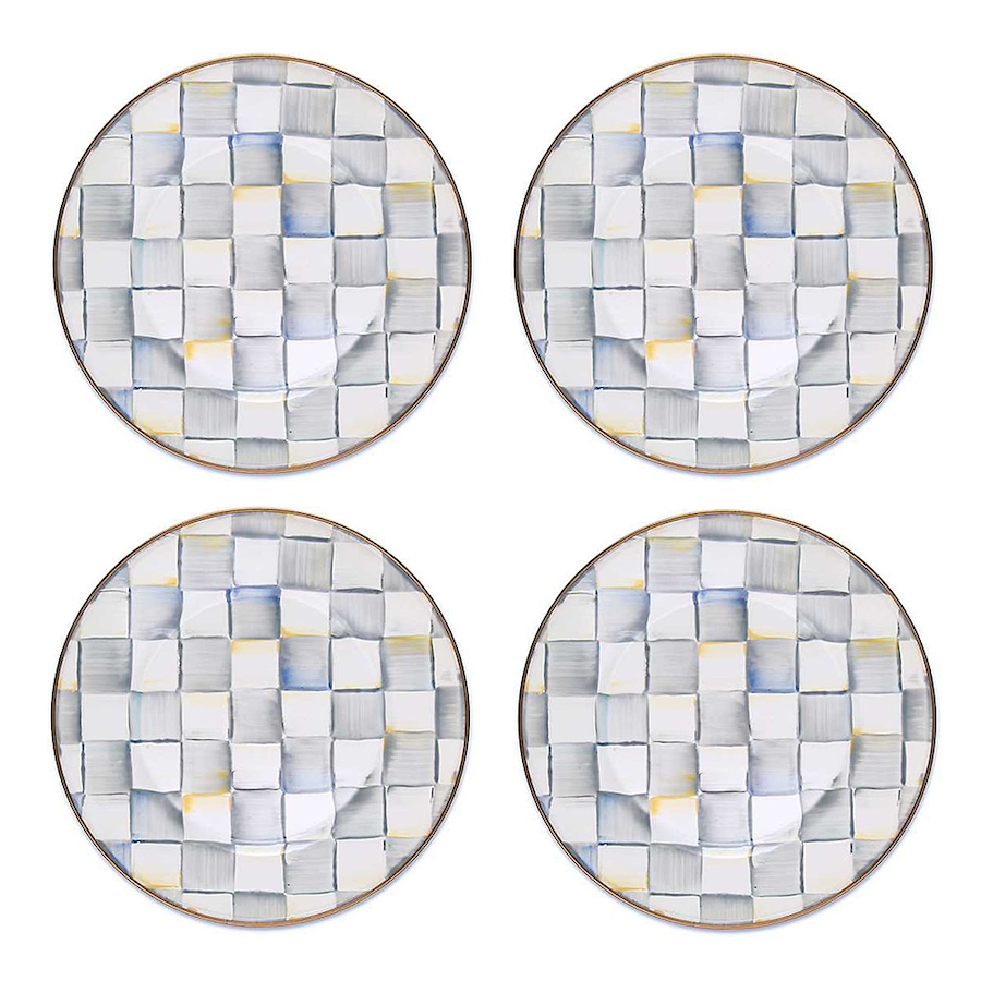 Image 237774_STLCK.jpg, Product 237-774 / Price $349.00, MacKenzie-Childs Hand Decorated Enamel Dinner Plates - Set of 4 from MacKenzie Childs on TSC.ca's Kitchen department