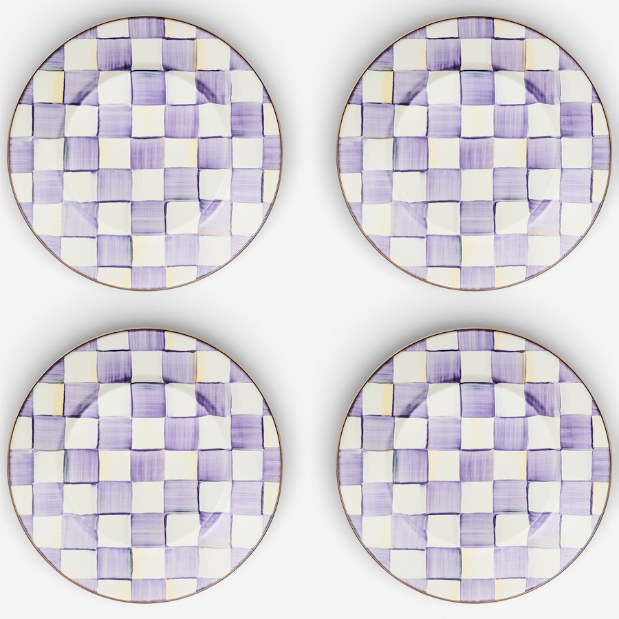 Image 237774_VIOCK.jpg, Product 237-774 / Price $349.00, MacKenzie-Childs Hand Decorated Enamel Dinner Plates - Set of 4 from MacKenzie Childs on TSC.ca's Kitchen department
