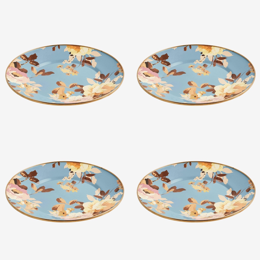 Image 237774_WIRSE.jpg, Product 237-774 / Price $349.00, MacKenzie-Childs Hand Decorated Enamel Dinner Plates - Set of 4 from MacKenzie Childs on TSC.ca's Kitchen department