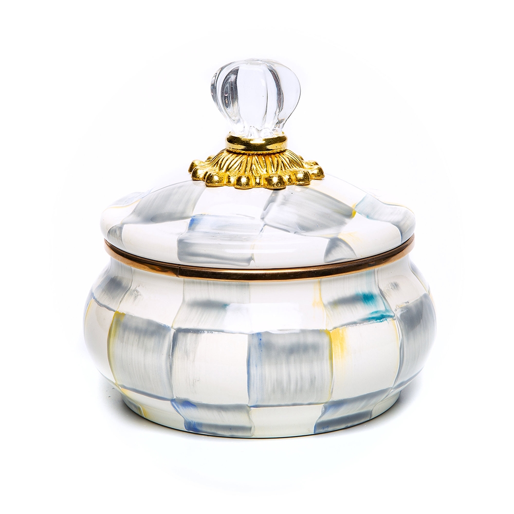 MacKenzie-Childs Hand Decorated Enamel Squashed Pot - TSC.ca