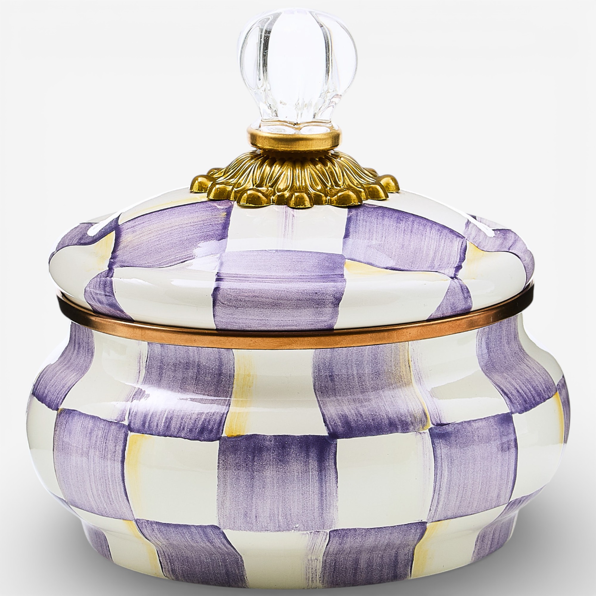 MacKenzie-Childs Hand Decorated Enamel Squashed Pot - TSC.ca